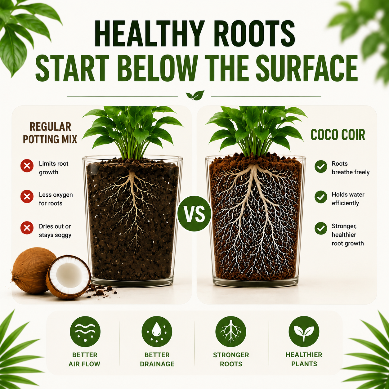 Premium Coco Coir Bricks for Plants
