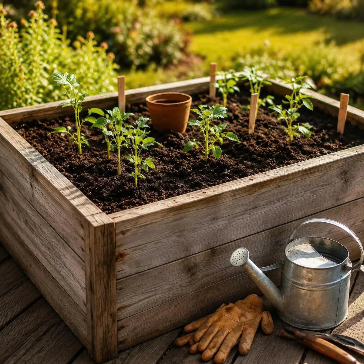 From pots to raised beds.